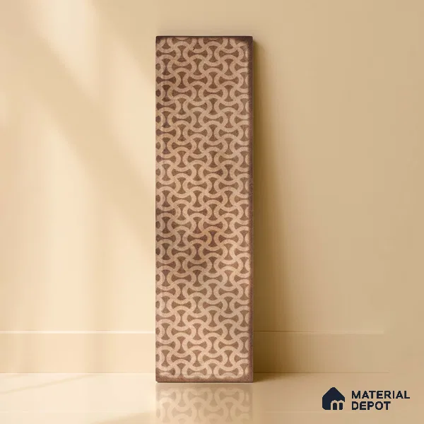 Subway Wall & Floor Tile TL 05232 F Colombiana Burnt Umber Decor 12 x 3 inch Vitrified Matte Finish - 8 mm | 20 Random Faces | Suitable for Accent / Feature Walls, Bathroom, Kitchen Wall & Backsplashes