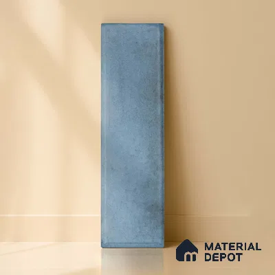 Subway Wall & Floor Tile TL 05232 Colombiana Cerulean Blue Base 12 x 3 inch Vitrified Matte Finish - 8 mm | 20 Random Faces | Suitable for Accent / Feature Walls, Bathroom, Kitchen Wall & Backsplashes