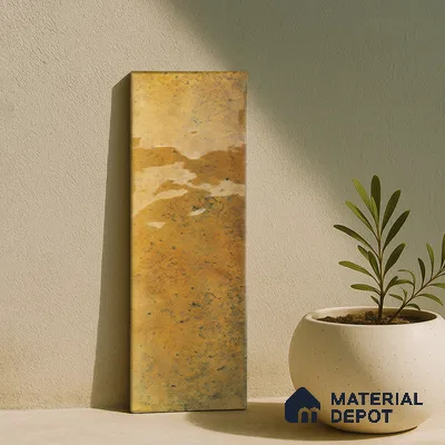 Subway Wall Tile TL 06162 C Harbor Sunny Maize 9 x 3 inch Ceramic Glossy Finish - 10 mm | 68 Random Design | Suitable for Accent / Feature Walls, Bathroom, Kitchen Wall & Backsplashes (Sample)