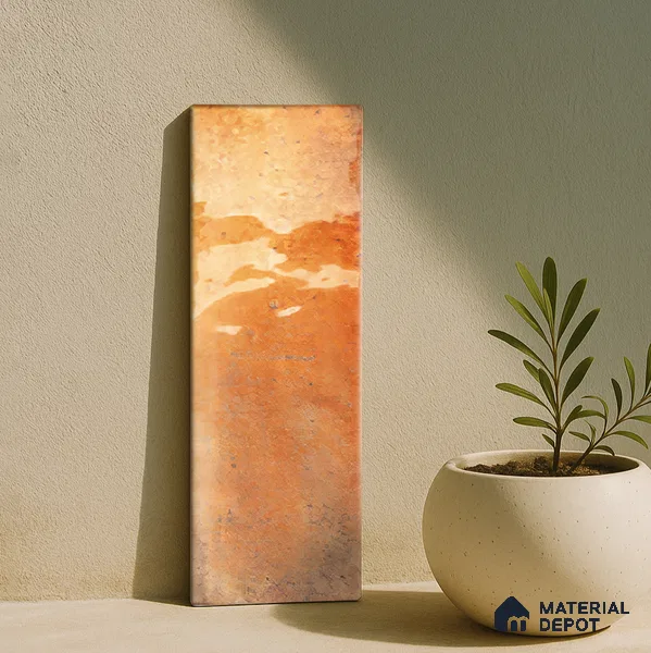 Subway Wall Tile TL 06162 G Harbor Ember Blaze 9 x 3 inch Ceramic Glossy Finish - 10 mm | 68 Random Design | Suitable for Accent / Feature Walls, Bathroom, Kitchen Wall & Backsplashes (Sample)