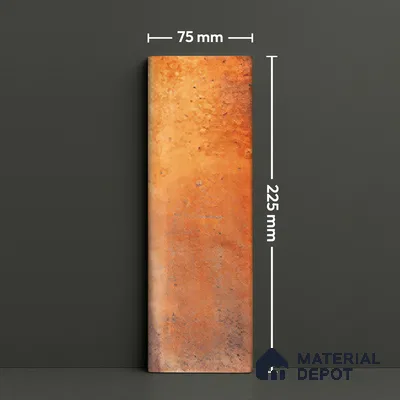 Subway Wall Tile TL 06162 G Harbor Ember Blaze 9 x 3 inch Ceramic Glossy Finish - 10 mm | 68 Random Design | Suitable for Accent / Feature Walls, Bathroom, Kitchen Wall & Backsplashes (Sample)