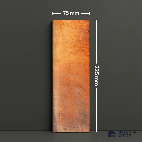 Subway Wall Tile TL 06162 G Harbor Ember Blaze 9 x 3 inch Ceramic Glossy Finish - 10 mm | 68 Random Design | Suitable for Accent / Feature Walls, Bathroom, Kitchen Wall & Backsplashes (Sample)