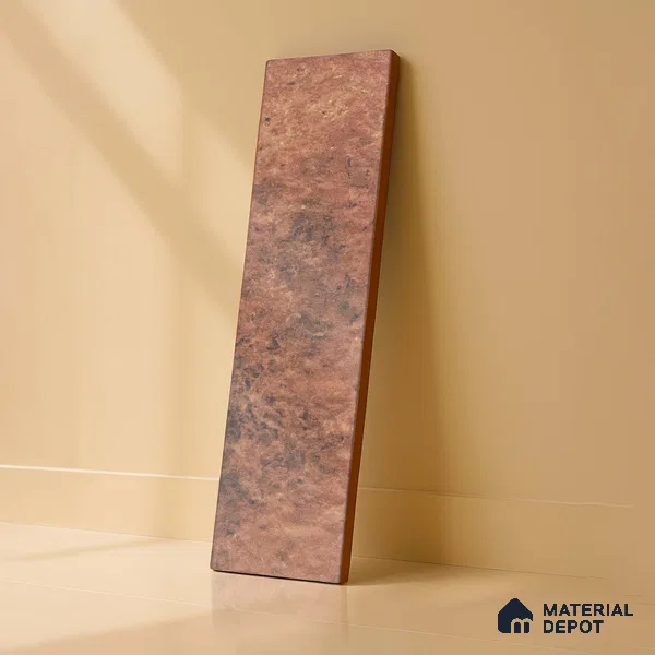 Subway Wall & Floor Tile TL 05228 B Curve Edge Interstellar Lizon Latte 12 x 3 inch Vitrified Matte Finish - 8 mm | 21 Random Faces | Suitable for Accent / Feature Walls, Bathroom, Kitchen Wall & Backsplashes