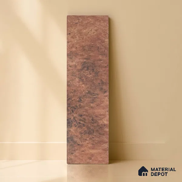 Subway Wall & Floor Tile TL 05228 B Curve Edge Interstellar Lizon Latte 12 x 3 inch Vitrified Matte Finish - 8 mm | 21 Random Faces | Suitable for Accent / Feature Walls, Bathroom, Kitchen Wall & Backsplashes