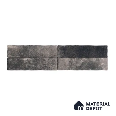 Subway Wall & Floor Tile TL 05228 C Curve Edge Interstellar Dark Forest 12 x 3 inch Vitrified Matte Finish - 8 mm | 28 Random Faces | Suitable for Accent / Feature Walls, Bathroom, Kitchen Wall & Backsplashes (Sample)