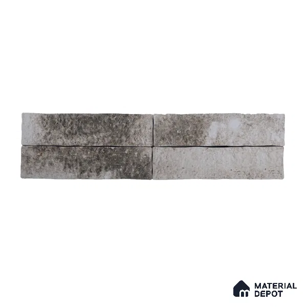 Subway Wall & Floor Tile TL 05228 Curve Edge Interstellar Black Current 12 x 3 inch Vitrified Matte Finish - 8 mm | 21 Random Faces | Suitable for Accent / Feature Walls, Bathroom, Kitchen Wall & Backsplashes
