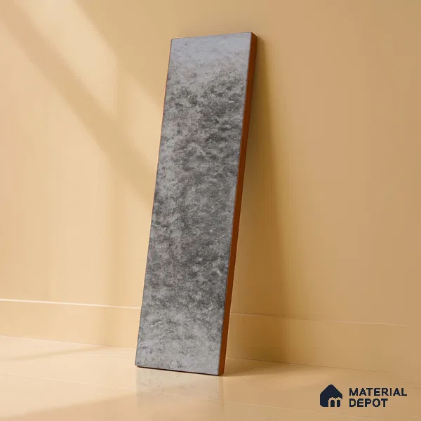 Subway Wall & Floor Tile TL 05228 Curve Edge Interstellar Black Current 12 x 3 inch Vitrified Matte Finish - 8 mm | 21 Random Faces | Suitable for Accent / Feature Walls, Bathroom, Kitchen Wall & Backsplashes