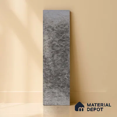 Subway Wall & Floor Tile TL 05228 Curve Edge Interstellar Black Current 12 x 3 inch Vitrified Matte Finish - 8 mm | 21 Random Faces | Suitable for Accent / Feature Walls, Bathroom, Kitchen Wall & Backsplashes