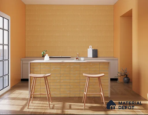 Subway Wall Tile TL 05975 B Opal Dust Plain 225 x 75 mm Vitrified Matte Finish - 9 mm | Suitable For Bathroom, Kitchen | 2 mm Spacer is Mandatory (Sample)