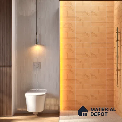 Subway Wall Tile TL 05975 Opal Dust Decor 225 x 75 mm Vitrified Glue Matte Finish - 9 mm | Suitable For Bathroom, Kitchen | 2 mm Spacer is Mandatory (Sample)