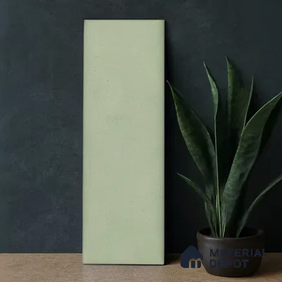 Subway Wall Tile TL 05976 B Opal Mint Plain 225 x 75 mm Vitrified Matte Finish - 9 mm | Suitable For Bathroom, Kitchen | 2 mm Spacer is Mandatory (Sample)