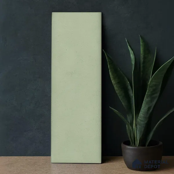 Subway Wall Tile TL 05976 B Opal Mint Plain 225 x 75 mm Vitrified Matte Finish - 9 mm | Suitable For Bathroom, Kitchen | 2 mm Spacer is Mandatory (Sample)