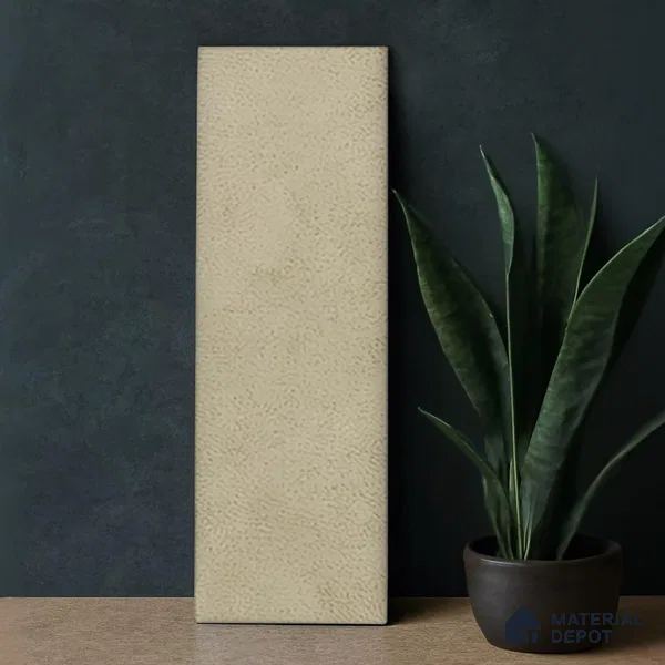 Subway Wall Tile TL 05977 B Opal Olive Plain 225 x 75 mm Vitrified Matte Finish - 9 mm | Suitable For Bathroom, Kitchen | 2 mm Spacer is Mandatory (Sample)