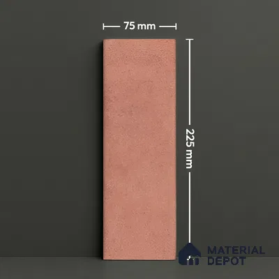 Subway Wall Tile TL 05978 B Opal Pinot Plain 225 x 75 mm Vitrified Matte Finish - 9 mm | Suitable For Bathroom, Kitchen | 2 mm Spacer is Mandatory (Sample)