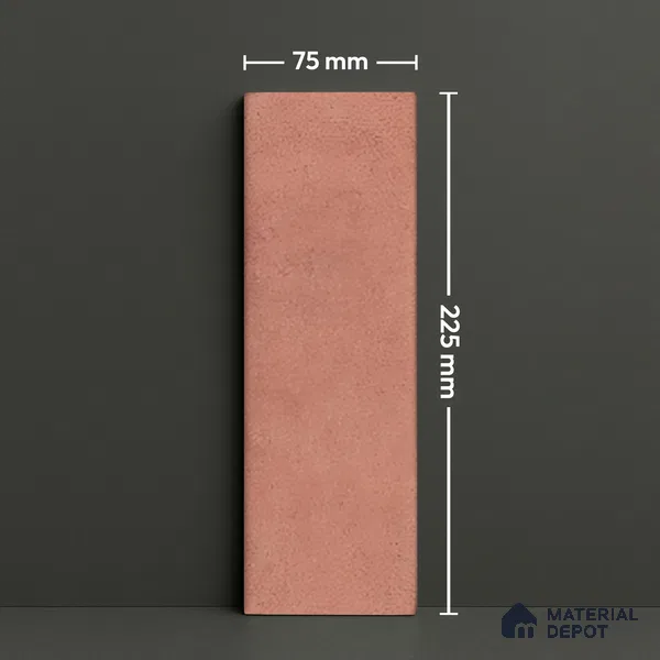 Subway Wall Tile TL 05978 B Opal Pinot Plain 225 x 75 mm Vitrified Matte Finish - 9 mm | Suitable For Bathroom, Kitchen | 2 mm Spacer is Mandatory (Sample)
