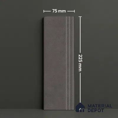 Subway Wall Tile TL 05979 Opal Slate Decor 225 x 75 mm Vitrified Glue Matte Finish - 9 mm | Suitable For Bathroom, Kitchen | 2 mm Spacer is Mandatory (Sample)