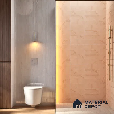 Subway Wall Tile TL 05980 B Opal Tan Plain 225 x 75 mm Vitrified Matte Finish - 9 mm | Suitable For Bathroom, Kitchen | 2 mm Spacer is Mandatory (Sample)
