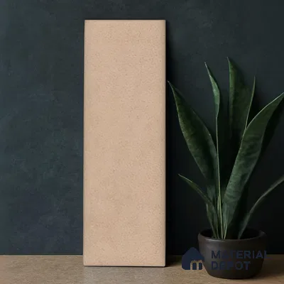 Subway Wall Tile TL 05980 B Opal Tan Plain 225 x 75 mm Vitrified Matte Finish - 9 mm | Suitable For Bathroom, Kitchen | 2 mm Spacer is Mandatory (Sample)
