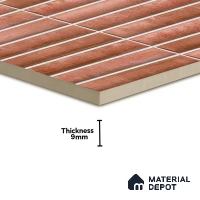 Subway Wall Tile TL 05850 C Tones Rose Quartz 2 ft x 1 ft Ceramic Glossy Finish - 9 mm | Suitable for Bathroom, Kitchen & Backsplashes | Please Expect a Slight Variation of Pattern