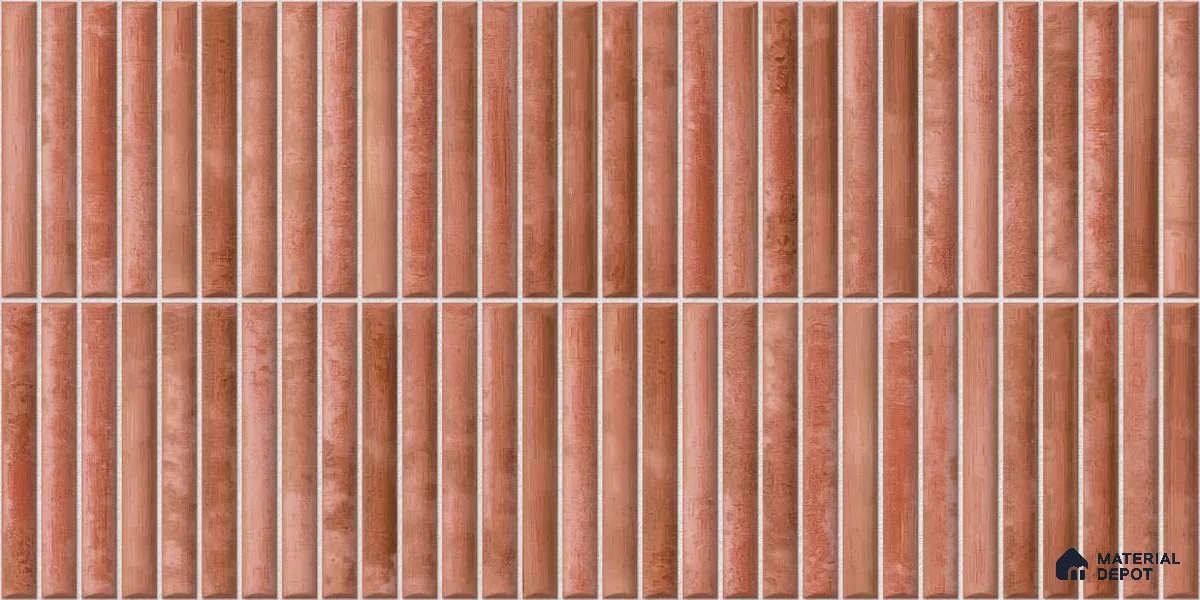 Subway Wall Tile TL 05850 C Tones Rose Quartz 2 ft x 1 ft Ceramic Glossy Finish - 9 mm | Suitable for Bathroom, Kitchen & Backsplashes | Please Expect a Slight Variation of Pattern