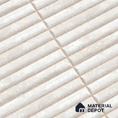 Subway Wall Tile TL 05850 D Tones Snow Drift 2 ft x 1 ft Ceramic Glossy Finish - 9 mm | Suitable for Bathroom, Kitchen & Backsplashes | Please Expect a Slight Variation of Pattern