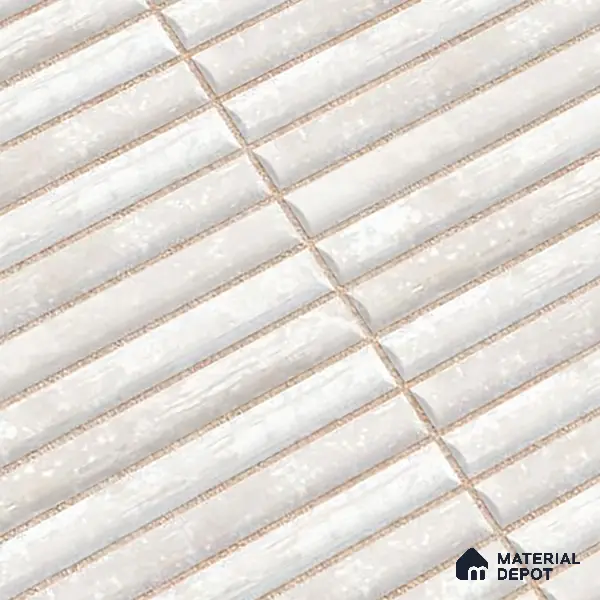 Subway Wall Tile TL 05850 D Tones Snow Drift 2 ft x 1 ft Ceramic Glossy Finish - 9 mm | Suitable for Bathroom, Kitchen & Backsplashes | Please Expect a Slight Variation of Pattern