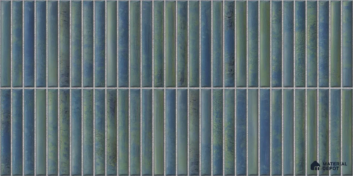 Subway Wall Tile TL 05850 E Tones Sky Bliss 2 ft x 1 ft Ceramic Glossy Finish - 9 mm | Suitable for Bathroom, Kitchen & Backsplashes | Please Expect a Slight Variation of Pattern (Sample)