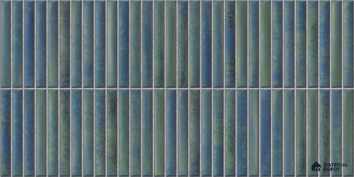 Subway Wall Tile TL 05850 E Tones Sky Bliss 2 ft x 1 ft Ceramic Glossy Finish - 9 mm | Suitable for Bathroom, Kitchen & Backsplashes | Please Expect a Slight Variation of Pattern