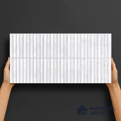 Subway Wall Tile TL 05850 F Tones Ivory Gleam 2 ft x 1 ft Ceramic Glossy Finish - 9 mm | Suitable for Bathroom, Kitchen & Backsplashes | Please Expect a Slight Variation of Pattern