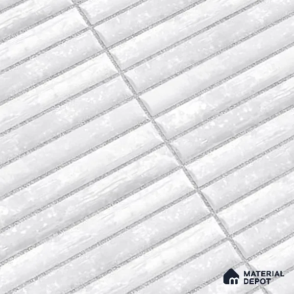 Subway Wall Tile TL 05850 F Tones Ivory Gleam 2 ft x 1 ft Ceramic Glossy Finish - 9 mm | Suitable for Bathroom, Kitchen & Backsplashes | Please Expect a Slight Variation of Pattern
