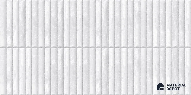 Subway Wall Tile TL 05850 F Tones Ivory Gleam 2 ft x 1 ft Ceramic Glossy Finish - 9 mm | Suitable for Bathroom, Kitchen & Backsplashes | Please Expect a Slight Variation of Pattern