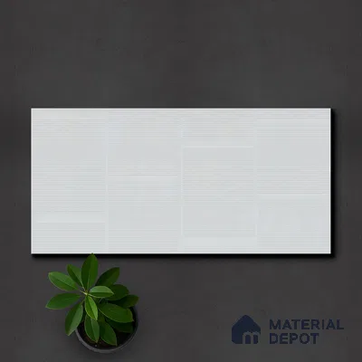 Subway Wall Tile TL 05849 B Tones Azure Dream 2 ft x 1 ft Ceramic Matte Finish - 9 mm | Suitable for Bathroom, Kitchen & Backsplashes | Please Expect a Slight Variation of Pattern