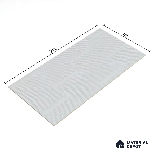 Subway Wall Tile TL 05849 B Tones Azure Dream 2 ft x 1 ft Ceramic Matte Finish - 9 mm | Suitable for Bathroom, Kitchen & Backsplashes | Please Expect a Slight Variation of Pattern