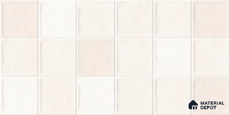 Subway Wall Tile TL 05848 C Tones Pearl Essence 2 ft x 1 ft Ceramic Glossy Finish - 9 mm | Suitable for Bathroom, Kitchen & Backsplashes | Please Expect a Slight Variation of Pattern