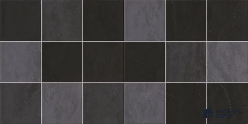 Subway Wall Tile TL 05848 E Tones Midnight Plus 2 ft x 1 ft Ceramic Glossy Finish - 9 mm | Suitable for Bathroom, Kitchen & Backsplashes | Please Expect a Slight Variation of Pattern