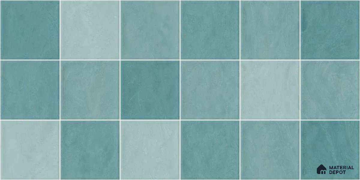 Subway Wall Tile TL 05848 F Tones Twilight Haze 2 ft x 1 ft Ceramic Glossy Finish - 9 mm | Suitable for Bathroom, Kitchen & Backsplashes | Please Expect a Slight Variation of Pattern (Sample)