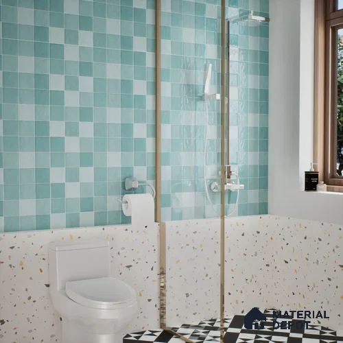 Subway Wall Tile TL 05848 F Tones Twilight Haze 2 ft x 1 ft Ceramic Glossy Finish - 9 mm | Suitable for Bathroom, Kitchen & Backsplashes | Please Expect a Slight Variation of Pattern