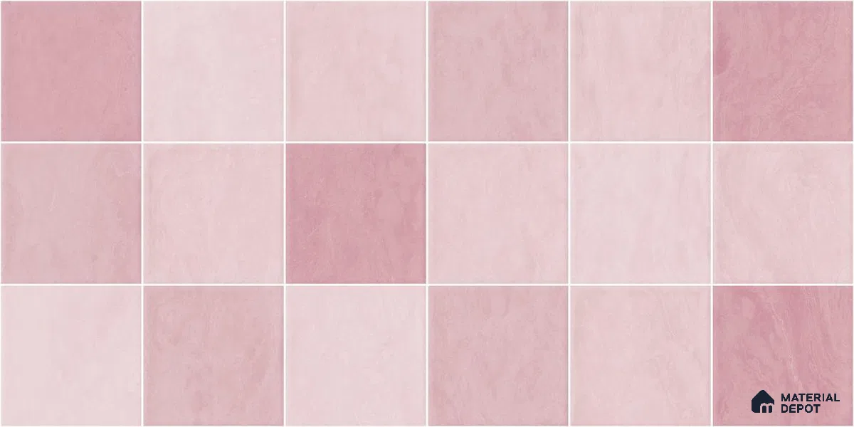 Subway Wall Tile TL 05848 Tones Blush Petal 2 ft x 1 ft Ceramic Glossy Finish - 9 mm | Suitable for Bathroom, Kitchen & Backsplashes | Please Expect a Slight Variation of Pattern