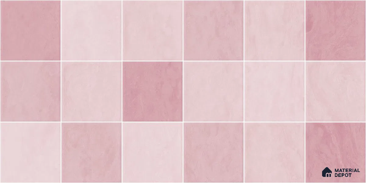 Subway Wall Tile TL 05848 Tones Blush Petal 2 ft x 1 ft Ceramic Glossy Finish - 9 mm | Suitable for Bathroom, Kitchen & Backsplashes | Please Expect a Slight Variation of Pattern