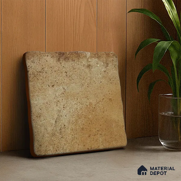 Subway Wall & Floor Tile TL 05261 C Heritage Square Cotta Cinder 8 x 8 inch Vitrified Matte Finish - 11 mm | 30 Random Faces | Suitable for Accent / Feature Walls, Bathroom, Kitchen Wall & Backsplashes | Please Expect a Slight Variation of Pattern
