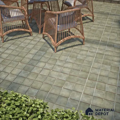 Subway Wall & Floor Tile TL 05261 D Heritage Square Moonstone Ivory 8 x 8 inch Vitrified Matte Finish - 11 mm | 30 Random Faces | Suitable for Accent / Feature Walls, Bathroom, Kitchen Wall & Backsplashes | Please Expect a Slight Variation of Pattern