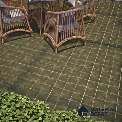 Subway Wall & Floor Tile TL 05261 E Heritage Square Khaki 8 x 8 inch Vitrified Matte Finish - 11 mm | Suitable for Accent / Feature Walls, Bathroom, Kitchen Wall & Backsplashes | Please Expect a Slight Variation of Pattern (Sample)