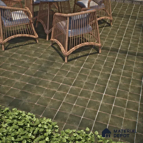 Subway Wall & Floor Tile TL 05261 E Heritage Square Khaki 8 x 8 inch Vitrified Matte Finish - 11 mm | Suitable for Accent / Feature Walls, Bathroom, Kitchen Wall & Backsplashes | Please Expect a Slight Variation of Pattern