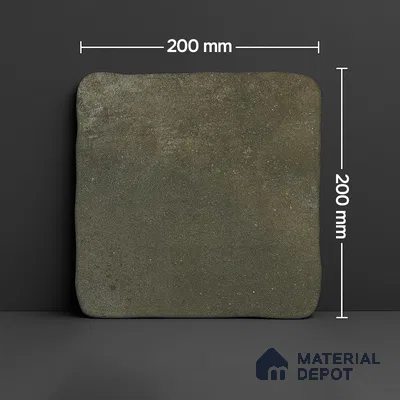 Subway Wall & Floor Tile TL 05261 E Heritage Square Khaki 8 x 8 inch Vitrified Matte Finish - 11 mm | Suitable for Accent / Feature Walls, Bathroom, Kitchen Wall & Backsplashes | Please Expect a Slight Variation of Pattern (Sample)