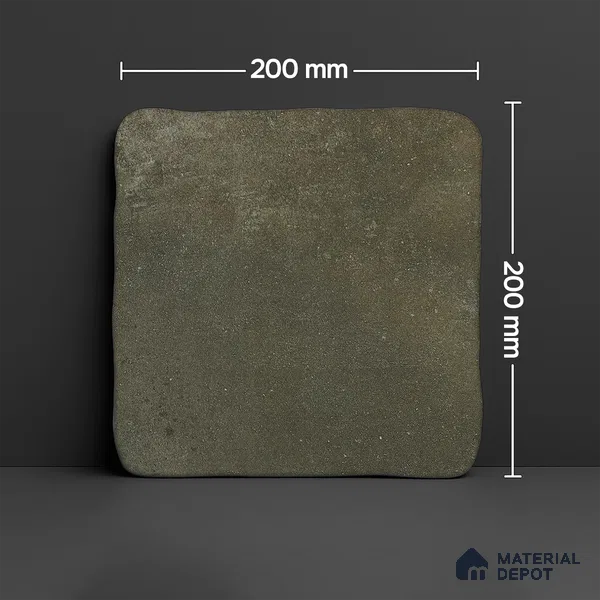 Subway Wall & Floor Tile TL 05261 E Heritage Square Khaki 8 x 8 inch Vitrified Matte Finish - 11 mm | Suitable for Accent / Feature Walls, Bathroom, Kitchen Wall & Backsplashes | Please Expect a Slight Variation of Pattern (Sample)