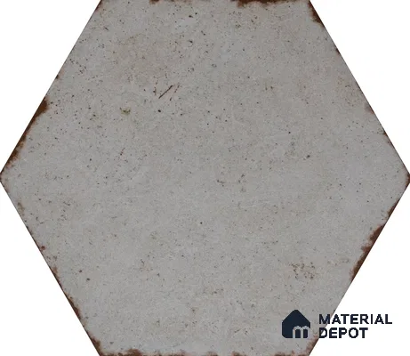 Hexagonal Wall & Floor Tile TL 05272 Hexalite Cinder Smoke Base 10 x 9 inch (250x220 mm) Vitrified Matte Finish - 8 mm | Suitable for Living Room, Accent / Feature Walls, Bathroom, Kitchen Wall & Backsplashes (Sample)