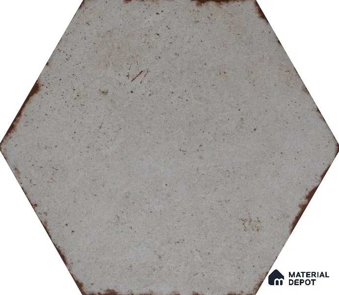 Hexagonal Wall & Floor Tile TL 05272 Hexalite Cinder Smoke Base 10 x 9 inch (250x220 mm) Vitrified Matte Finish - 8 mm | Suitable for Living Room, Accent / Feature Walls, Bathroom, Kitchen Wall & Backsplashes (Sample)