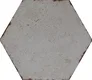 Subway Wall & Floor Tile TL 05272 Hexalite Cinder Smoke Base 10 x 9 inch (250x220 mm) Vitrified Matte Finish - 8 mm | Suitable for Living Room, Accent / Feature Walls, Bathroom, Kitchen Wall & Backsplashes | Image 1
