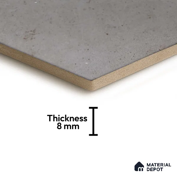 Hexagonal Wall & Floor Tile TL 05272 Hexalite Cinder Smoke Base 10 x 9 inch (250x220 mm) Vitrified Matte Finish - 8 mm | Suitable for Living Room, Accent / Feature Walls, Bathroom, Kitchen Wall & Backsplashes (Sample)