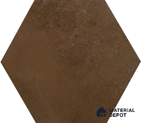 Hexagonal Wall & Floor Tile TL 05275 B Hexalite Caramel 10 x 9 inch (250x220 mm) Vitrified Matte Finish - 8 mm | Suitable for Living Room, Accent / Feature Walls, Bathroom, Kitchen Wall & Backsplashes